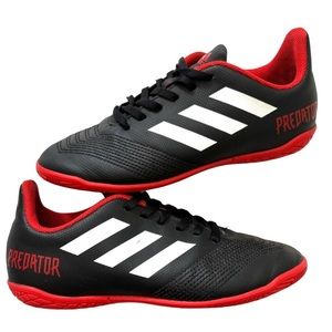 adidas Kids Black and Red Predator Sneakers